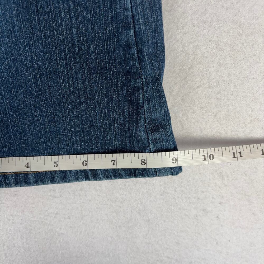 VTG L.E.I. Bootcut Jeans Juniors 1 Blue Mid Rise Denim Western Downtown Girl Y2K - Picture 9 of 12